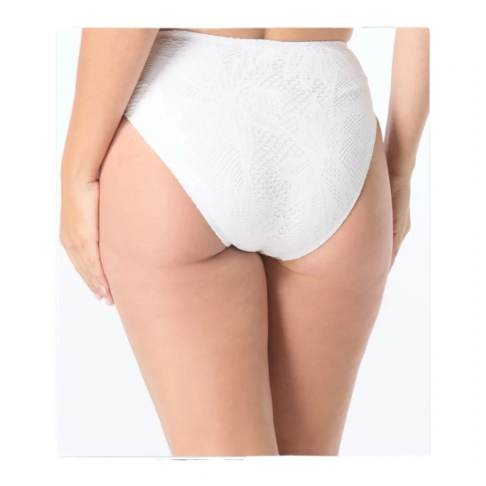 Coco Reef High Esteem High Waist Bikini Bottom - Wild Palm Crochet NWT